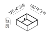 Полочка Agape 369 A369231A сталь