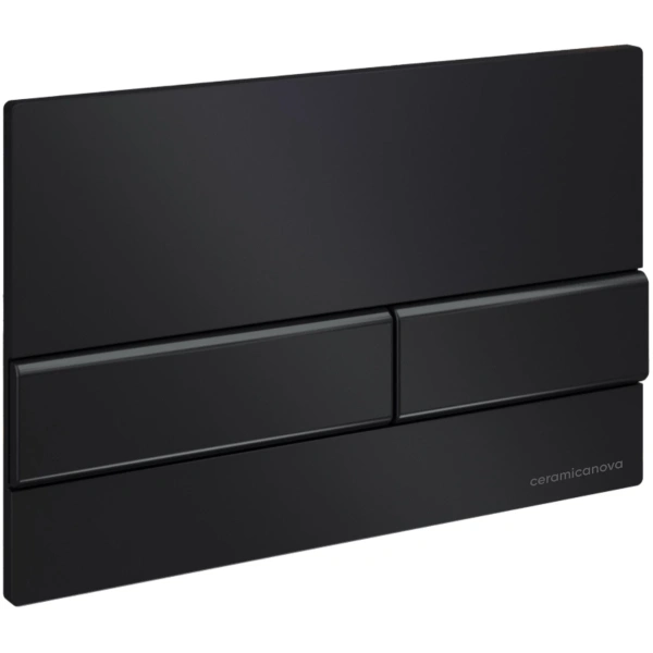 Инсталляция для унитаза Ceramica Nova Envision Flat CN1002B с кнопкой смыва, черный матовый