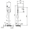 Смеситель для ванны Fantini Mint 34 02 F080B