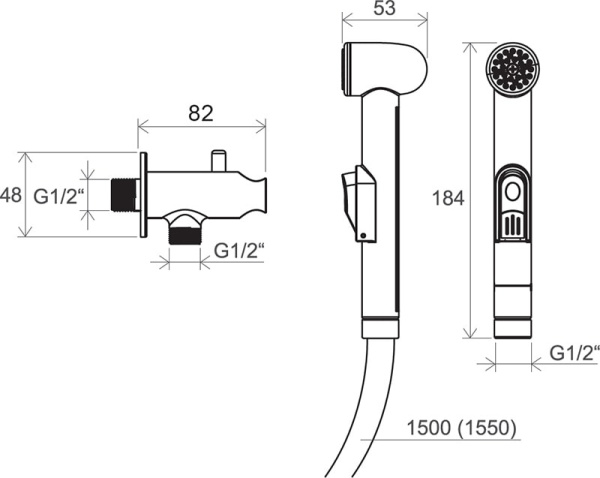 Гигиенический душ Ravak BM X070077