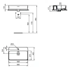 Раковина 60x40 см Ideal Standard Strada II T299801