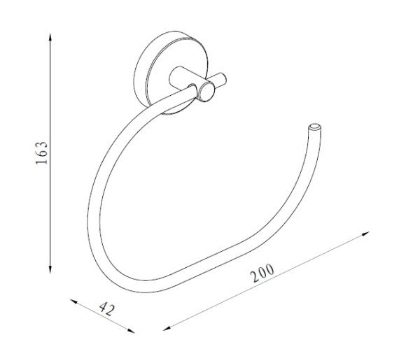 Кольцо для полотенец Damixa Scandi pro HASP34400
