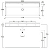 Раковина Simas Agile 121 AG121 bi*1