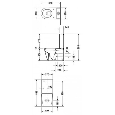 Бачок для унитаза Duravit Starck 2 933000005
