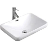Раковина CeramaLux 78441 60x40,5 см, встраиваемая сверху, белый