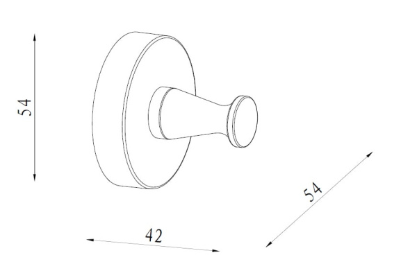 Крючок для полотенец Damixa Scandi pro HASP35500