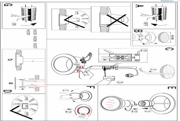 Встраиваемый светильник Eglo Peneto 94237