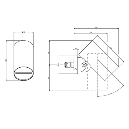 Верхний душ Gessi 316 57207#707 черный