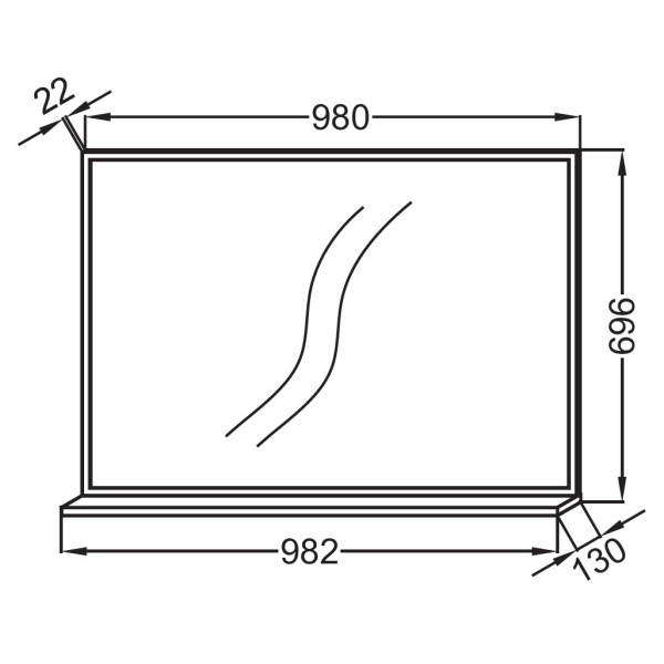 Зеркало Jacob Delafon Vivienne EB1598-N18