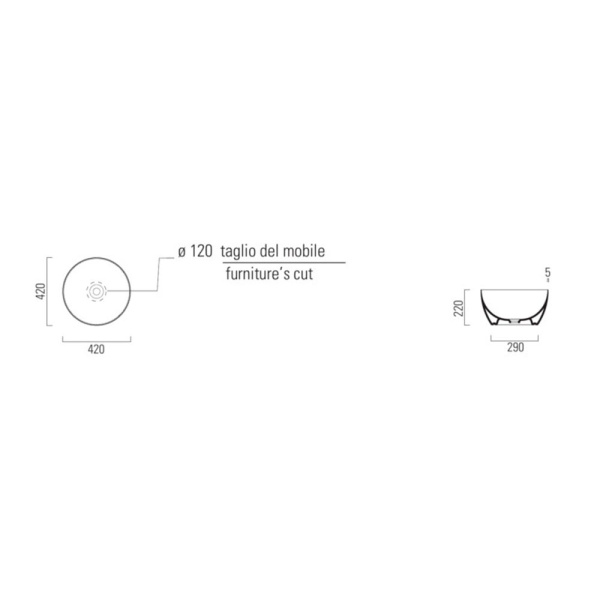 Раковина GSI Pura 40 885211