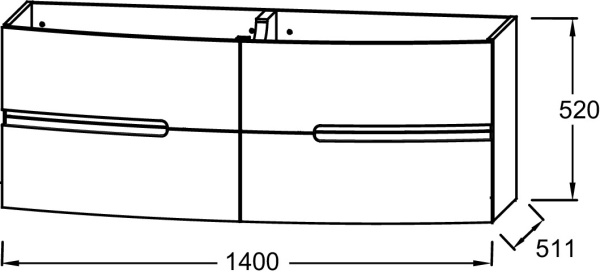 Тумба под раковину Jacob Delafon Nona EB1891RU-G98