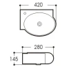 Раковина Aquatek AQ5303-00 42x28 см, белый