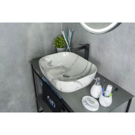 Раковина 50x40 см GID Stone Edition K397G125