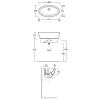Раковина 63x33 см Simas Lft Spazio LFT64bi*0