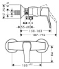 Смеситель для ванны hansgrohe Metris Classic 31672000