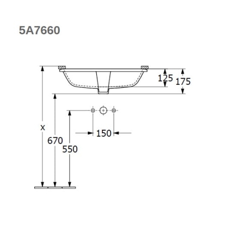 Раковина Villeroy&Boch Architectura 57 5A766001