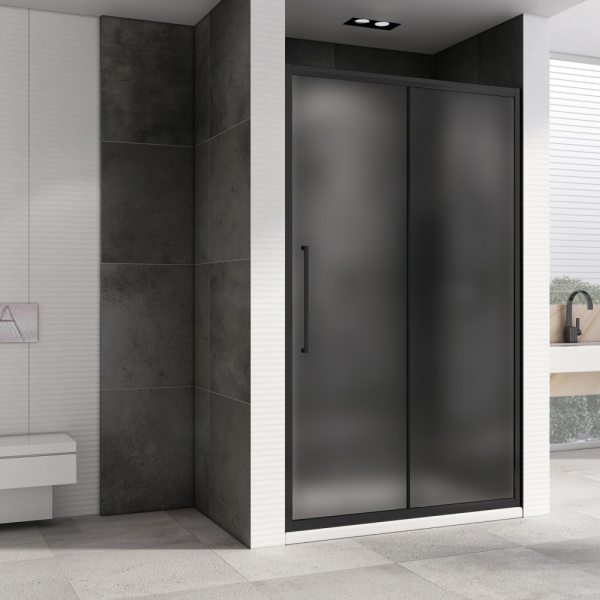 Душевая дверь Abber Schwarzer Diamant 110 AG30110BMH черная