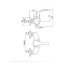 Смеситель для душа Paini Fiori F2CR511LMKM