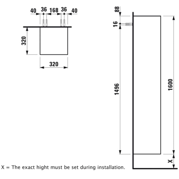 Пенал Laufen New Classic 33 4.0606.2.085.631.1 белый