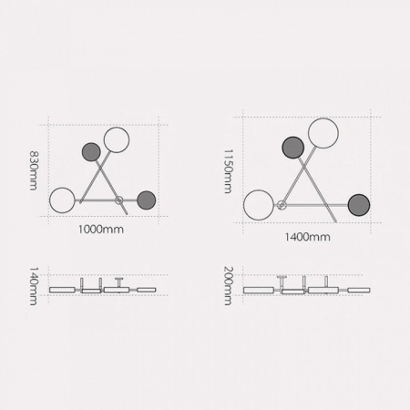 Накладной светильник Imperiumloft Iride DOTS-201