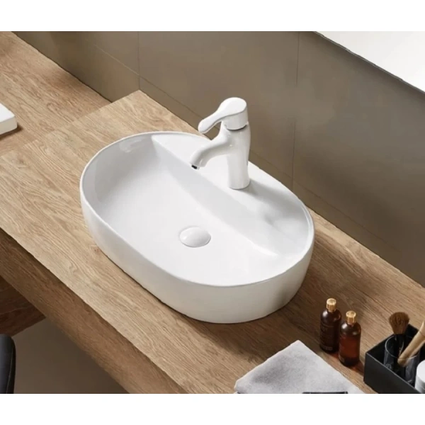Раковина-чаша CeramaLux 78325XS 51,5x40 см, накладная, белый