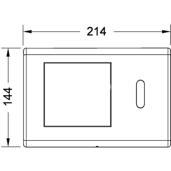 Клавиша смыва Tece Planus 230/12 В 9240353 с инфракрасным датчиком хром глянцевый