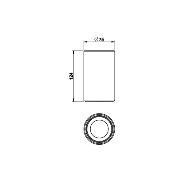 Стакан Gessi Rilievo 59532#031 черный