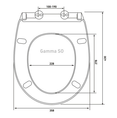 Сиденье Berges Gamma SO 019103