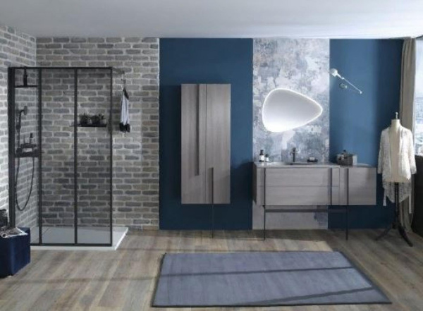 Тумба под раковину 80 см Jacob Delafon Nouvelle Vague EB3030-NR2 коричневая кожа