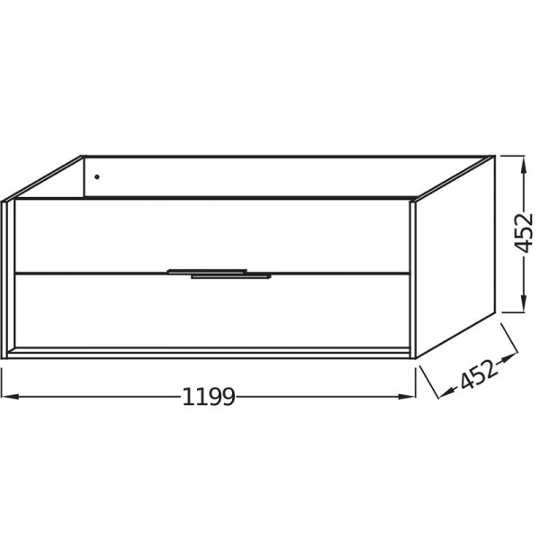 Тумба под раковину Jacob Delafon Vivienne 120 EB1669-J5-J54 блестящий белый/серый матовый