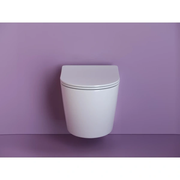 Унитаз подвесной Ceramica Nova Uno CN11001 безободковый, с сиденьем микролифт, белый