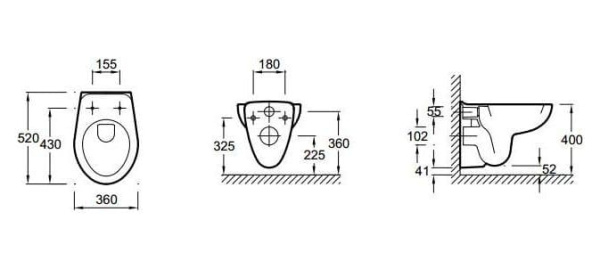 Унитаз Jacob Delafon Mideo/Brive E4345G-00