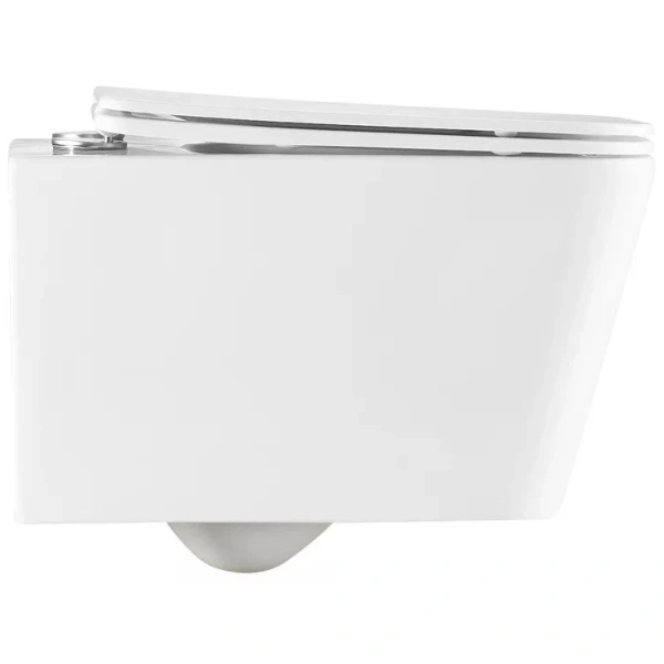 Унитаз подвесной GID Tr2155 безободковый, с сиденьем микролифт, белый