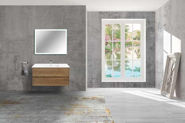 Тумба под раковину Vincea Gio 100 см VMC-2G100TO темное дерево