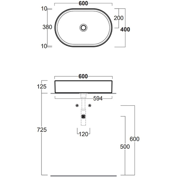 Раковина Simas Folio 60 FO02bi