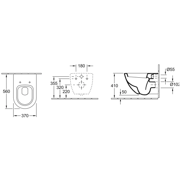 Унитаз подвесной Villeroy & Boch Subway 66001001 альпийский белый