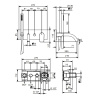 Смеситель для ванны Fantini Myo 61 02 V621B
