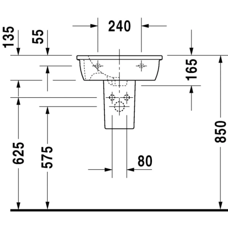 Раковина 47x35 см Duravit Darling New 0731470000