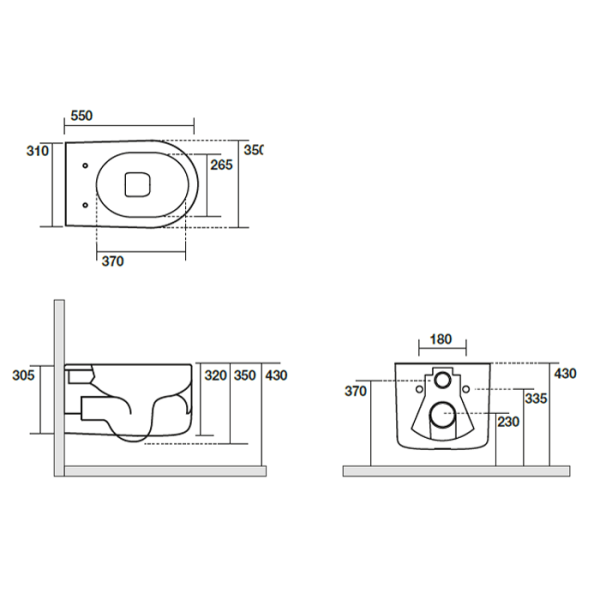 Унитаз подвесной Kerasan Nolita 531401