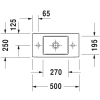 Раковина 50x25 см Duravit Vero Air 0724500008