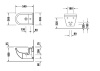 Биде подвесное Duravit Strack 3 22301500001 WG
