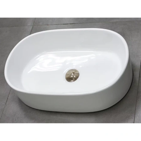 Раковина-чаша CeramaLux 9025-1 56x35 см, накладная, белый