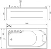 Акриловая ванна Gemy 170х75 G9006-1.7 B L