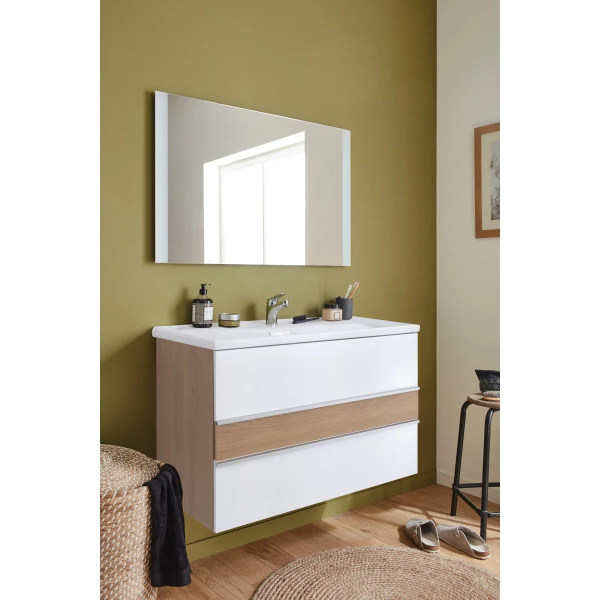 Тумба под раковину Jacob Delafon Lucien 85 EB2057-E76-J5 белый лак/дуб корбридж