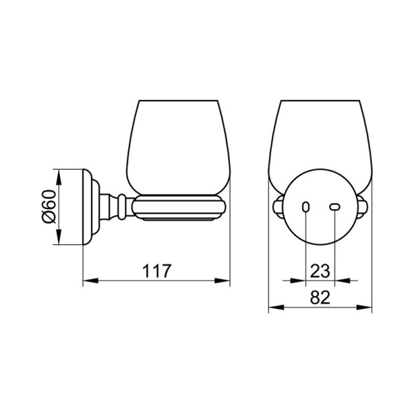 Стакан для зубных щеток Keuco Astor 02150019000