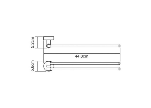 Держатель полотенец WasserKRAFT Isen K-4031