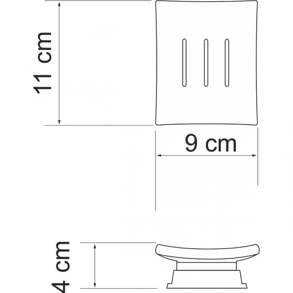Стакан для зубных щеток WasserKRAFT Amper K-5428W белый