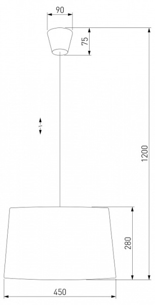 Подвесной светильник TK Lighting Maja 1883 Maja White