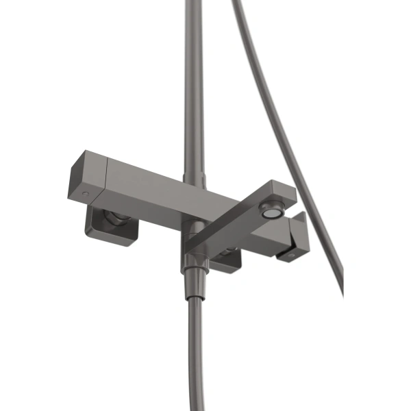 Душевая система Cezares Slider SLIDER-CVD-GM 267x193 см, со смесителем, оружейная сталь матовый