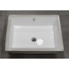 Раковина CeramaLux 542A 50x40 см, встраиваемая снизу, белый